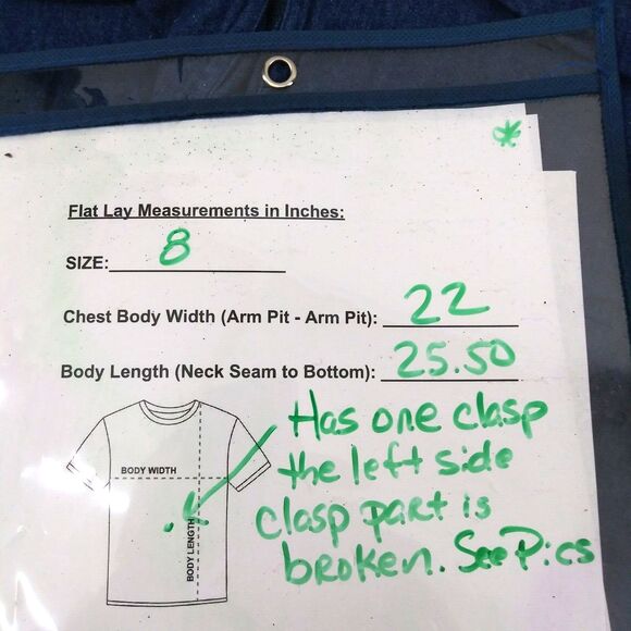 Mosaic Jacket Womens Size 8 Blue Collared Short Sleeve Open Front - Picture 4 of 8